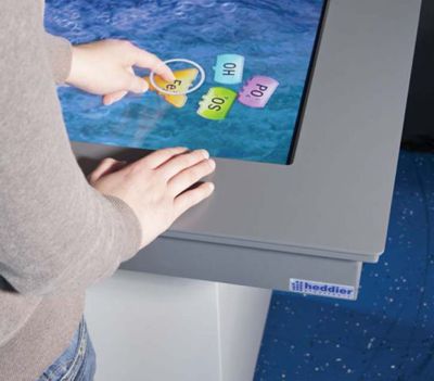 Monitorständer der auch als Touchtisch oder Wanddisplay genutzt werden kann